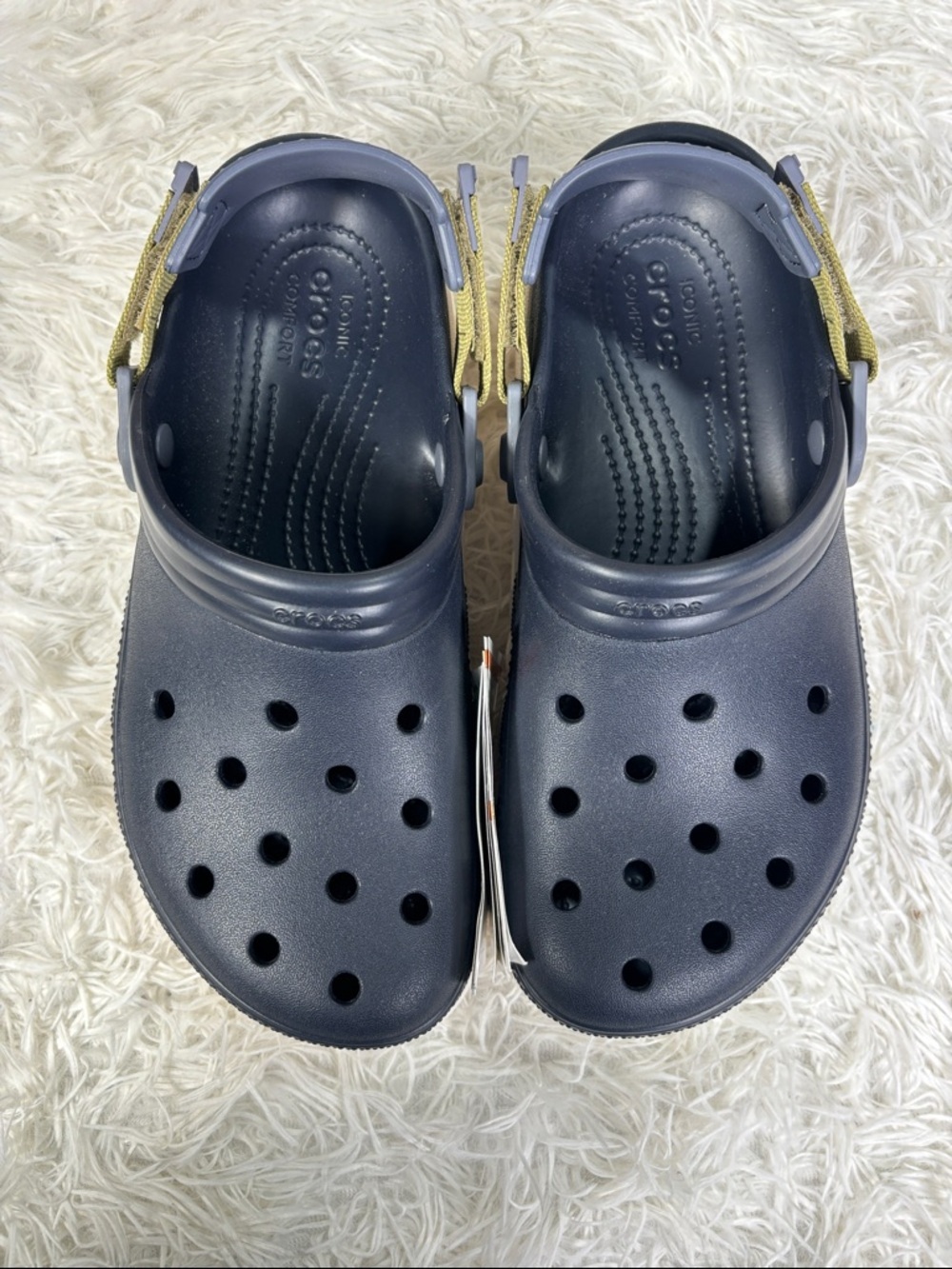 Crocs Duet Max 2 Clog Womens 8 Mens 7 Navy Blue Marine - Picture 2 of 6